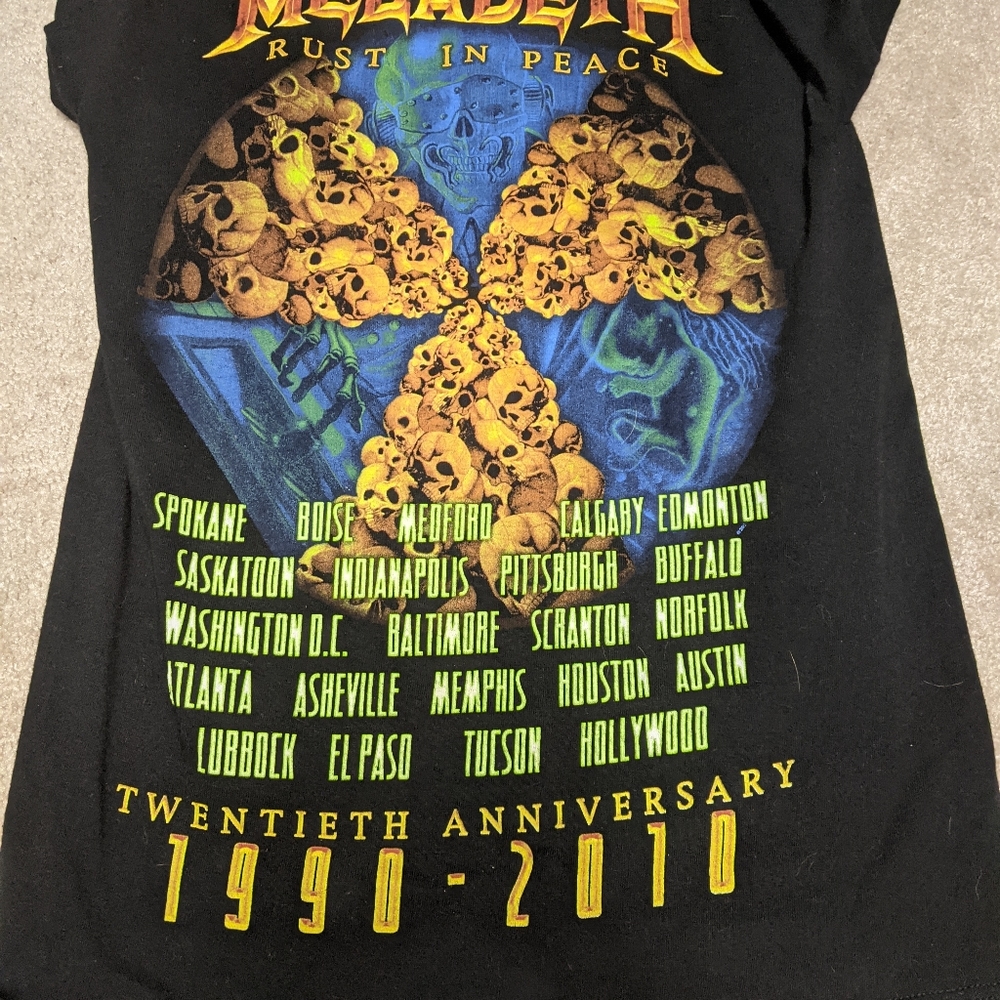 Megadeth rust in peace shirt woman or man